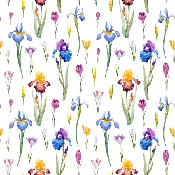 Ακουαρέλα floral διάνυσμα μοτίβο — Διανυσματικό Αρχείο