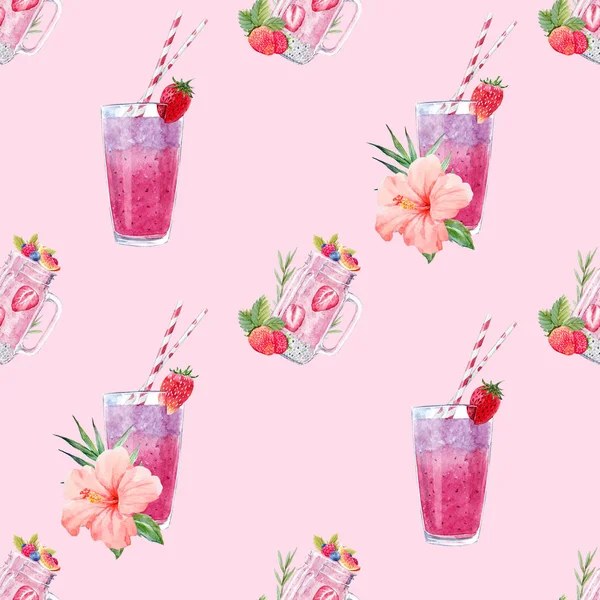 Akvarell smoothie minta — Stock Fotó