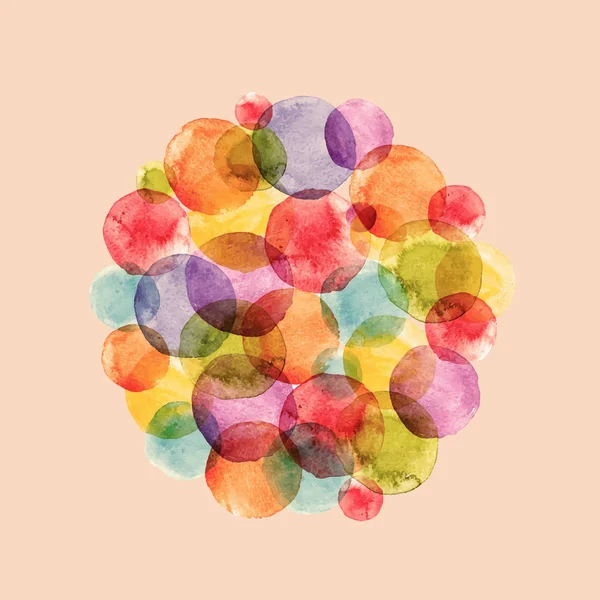 Ακουαρέλα rainbow διάνυσμα αερόστατα — Διανυσματικό Αρχείο