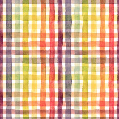 Sulu boya gökkuşağı çizgili desen vektör