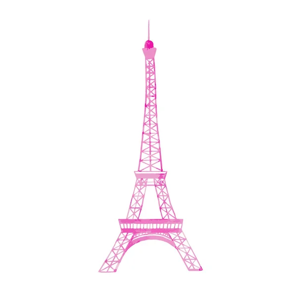 Akvarell vektor Eiffeltornet — Stock vektor