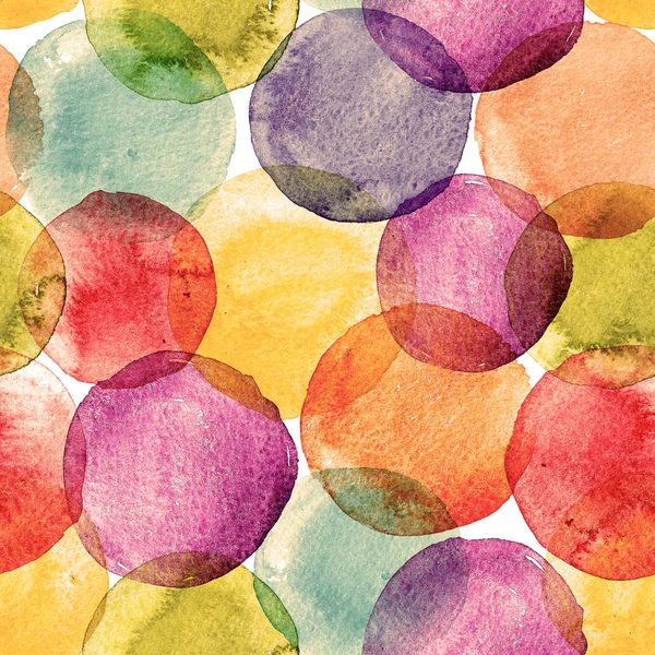 Watercolor rainbow spots pattern — Stock Photo, Image