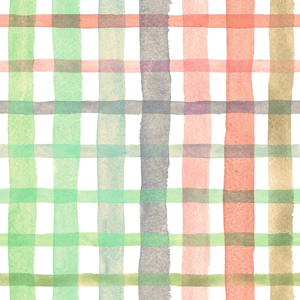 Watercolor rainbow stripes pattern — Stock Photo, Image