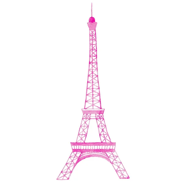 Akvarell Eiffeltornet — Stockfoto
