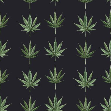 Güzel suluboya tıbbi marihuana kusursuz desen. Doğal terapi ilacı..