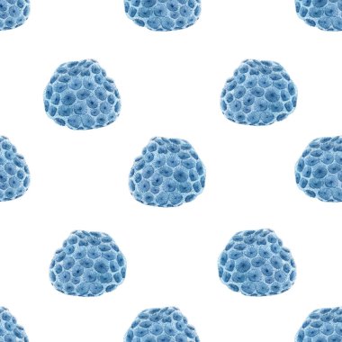 Su altında suluboya deniz yaşamına sahip kusursuz bir desen. Stok illüstrasyonu.