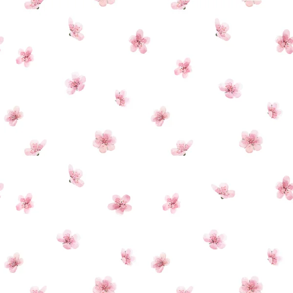 水彩画のフィールド抽象的な花と美しいベクトルの花夏のシームレスなパターン。ストックイラスト. — ストックベクタ