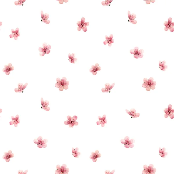 Gyönyörű vektor virágos nyár zökkenőmentes minta akvarell mező elvont virágok. Készletillusztráció. — Stock Vector