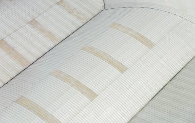 Metal çatı üstten görünüm endüstriyel fabrika