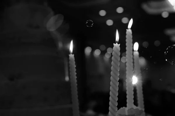 Vela para cerimônia de casamento na parte do casamento — Fotografia de Stock