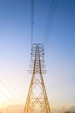 Yüksek gerilim elektrik pilon sistemi, elektrik iletim 