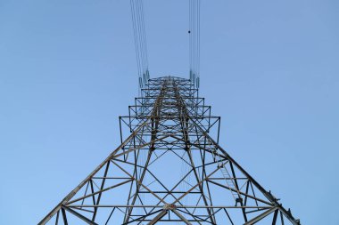 Yüksek gerilim kule, elektrik iletim güç hatları