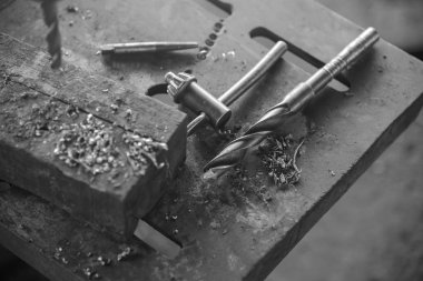 Sondaj matkap basın endüstriyel üzerinde biraz Üstten Görünüm