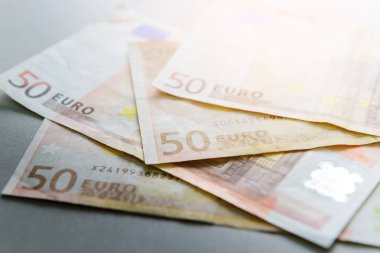 Yaklaşık 50 avroluk banknotları kapat