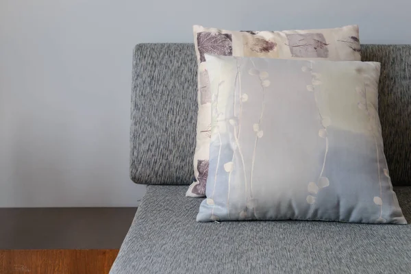 Backrest pillow on sofa in living room — Stock Photo, Image