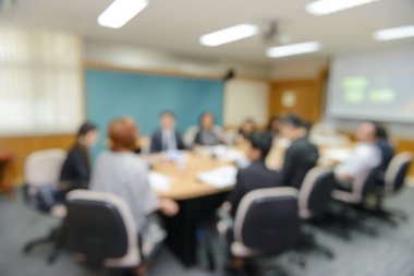 İş toplantı konferans soyut bulanıklık. İş kavramı.