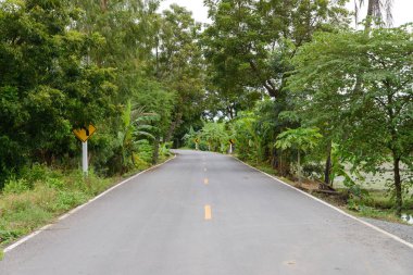 boş asfalt yol - ilçe road