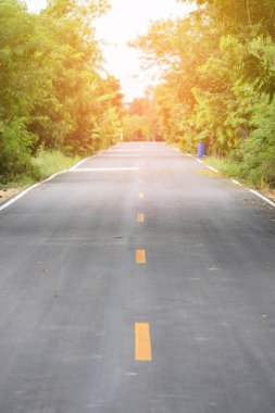 boş asfalt yol - ilçe road