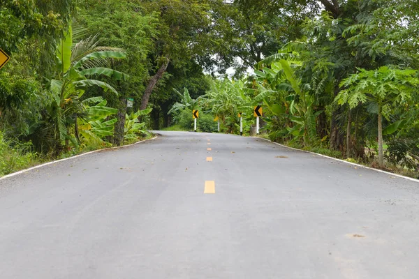 Camino de asfalto vacío - carretera del condado — Foto de Stock