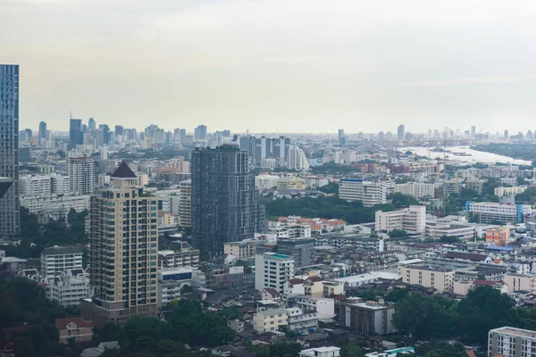 Pohled na panoráma města Bangkok, Thajsko — Stock fotografie