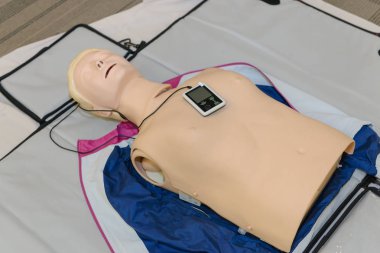 CPR kukla hazırlamak için ilk yardım eğitim - resüsitasyon tekniği