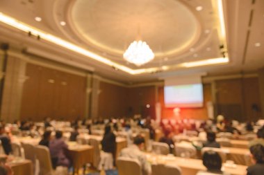 İş toplantı konferans salonunda soyut bulanık görüntü