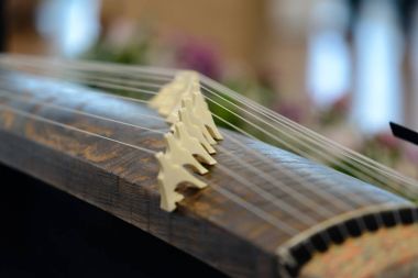 Koto - traditional musical instrument of Japan clipart