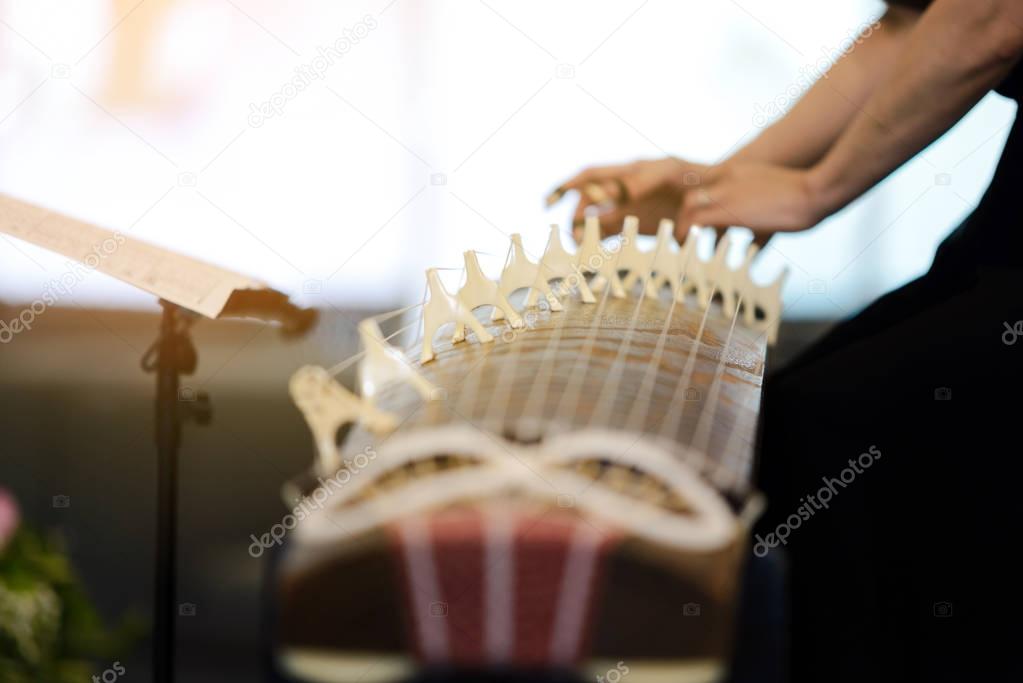 Koto - traditional musical instrument of Japan