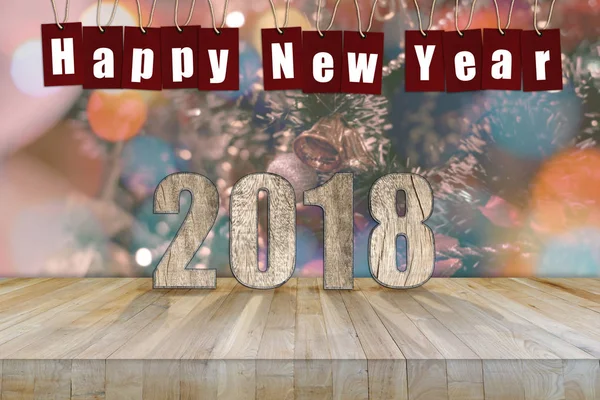 Abstracte achtergrond van de Happy New year 2018. Voor vakantie en Nieuwjaar concept. — Stockfoto