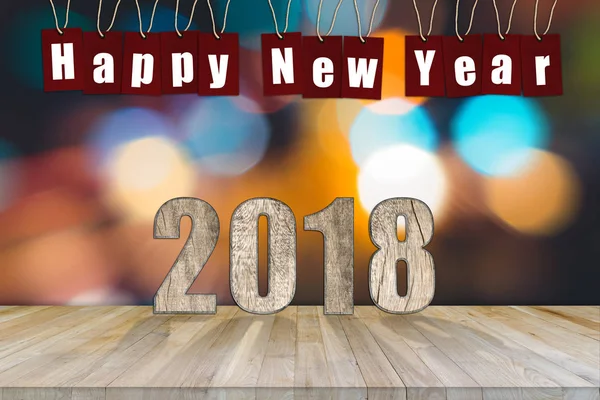 Abstracte achtergrond van de Happy New year 2018. Voor vakantie en Nieuwjaar concept. — Stockfoto