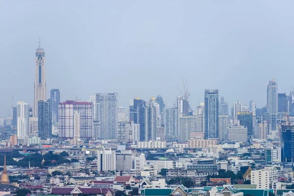 Pohled na panoráma města Bangkok, Thajsko — Stock fotografie