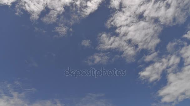 Zeitraffer Bewegter Wolken Und Blauer Himmelslandschaft — Stockvideo