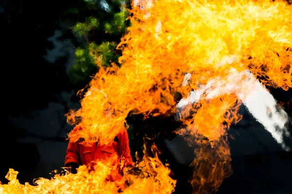 Blaze Ogień Płomień Tekstury Tło — Zdjęcie stockowe