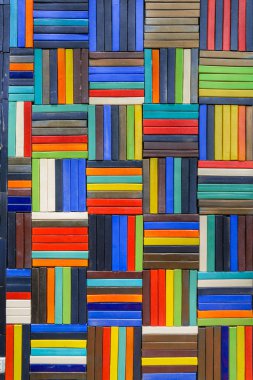 renkli Seramik Karo desen duvar - için arka plan dekoratif