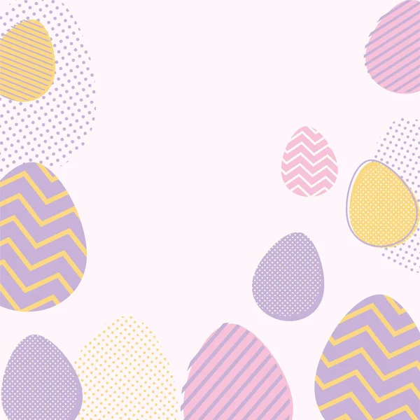 Plantillas de banners. Feliz Pascua. Fondo vectorial. Huevos coloridos — Vector de stock
