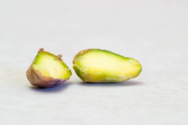 Makro çekim yarıya fıstıklı iç
