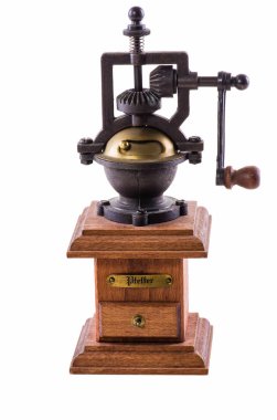 Vintage biber beyaz izole mill