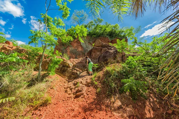 Woman Cerro Koi Aregua Paraguay — Stock Photo, Image