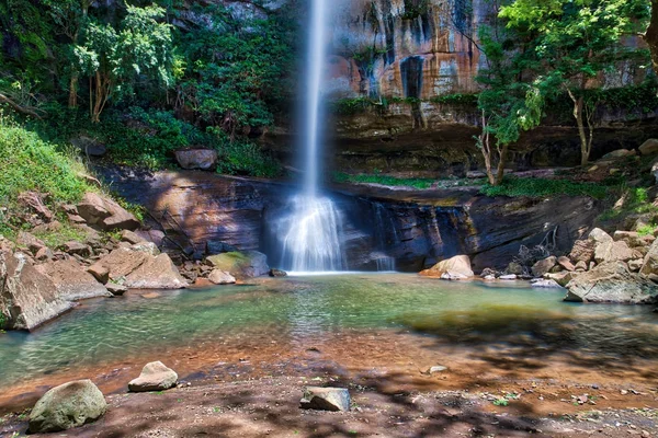Salto Suizo Maior Cachoeira Paraguai — Fotografia de Stock