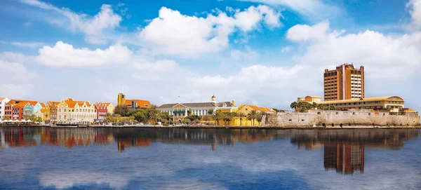 Vista Sobre Willemstad Curaçao Principal Ilha Das Antilhas Neerlandesas Também — Fotografia de Stock