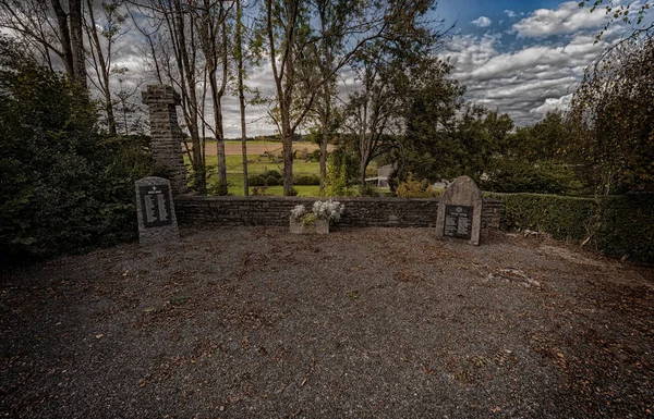 Reichshof Alemanha Outubro 2016 War Graves Memorial Com Nomes Dos — Fotografia de Stock