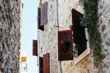 Yaz gündüz, Budva, Karadağ'ın eski şehir