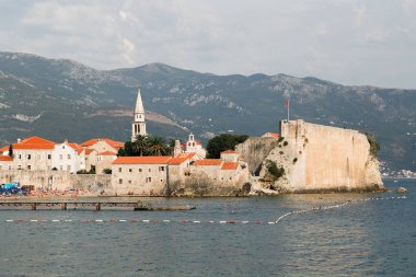 Yaz gündüz, Budva, Karadağ'ın eski şehir
