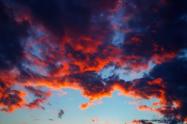 Gün batımı gündoğumu bulutlar gökyüzü, doğa manzara arka plan üzerinde