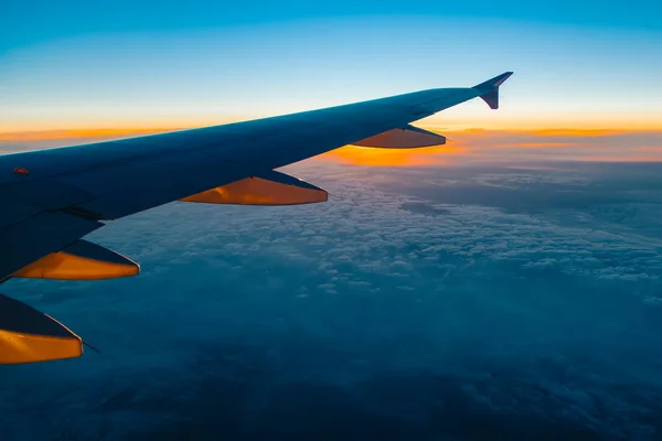 Вид з повітря з літака — стокове фото