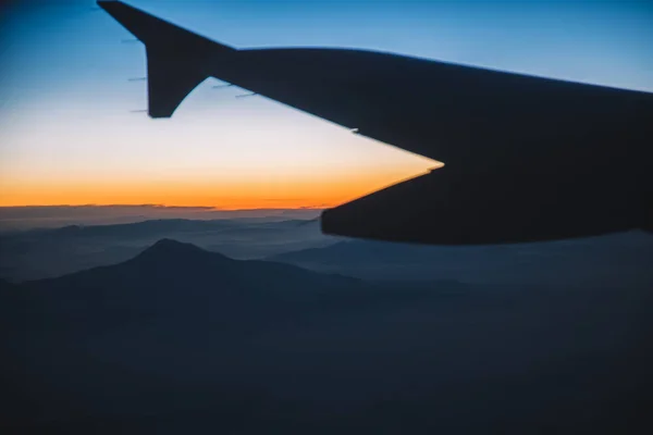 Вид с самолета — стоковое фото