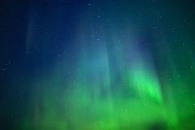 Kuzey ışıkları. Aurora borealis doğa manzara geceleri
