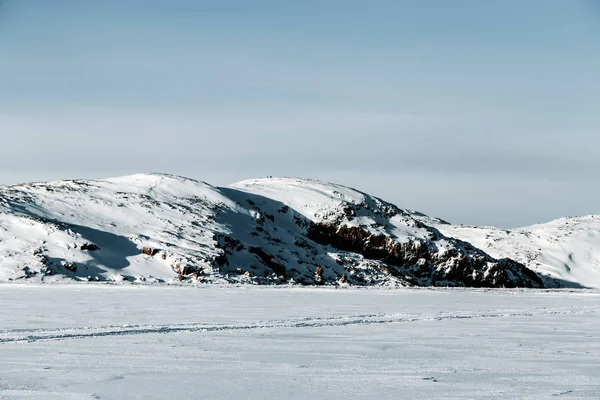 Península de Kola en invierno. Región del norte de Rusia — Foto de Stock