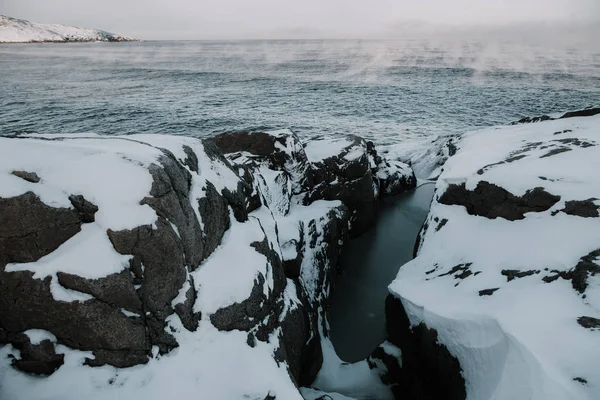 Баренцова моря в Північного Льодовитого океану. Кольський півострів, Росія — стокове фото