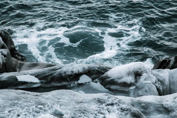 Barents Denizi Kuzey Buz Denizi içinde. Kola Yarımadası, Rusya Federasyonu — Stok fotoğraf